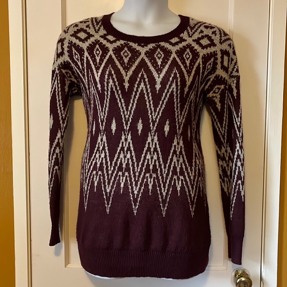 Mossimo Geometric Faire Isle Knit Sweater